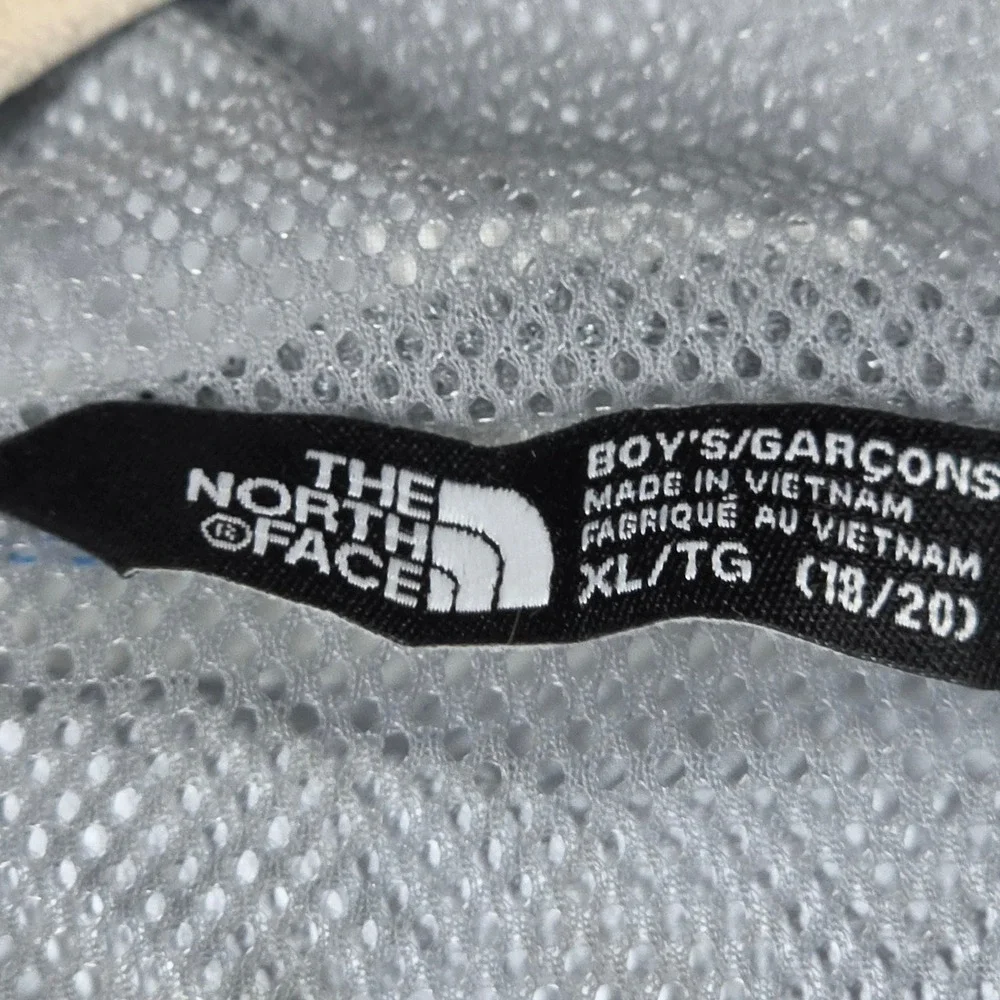 The North Face Windbreaker Jacket Boys XL 18/20 Blue Excellent Hooded Full Zip